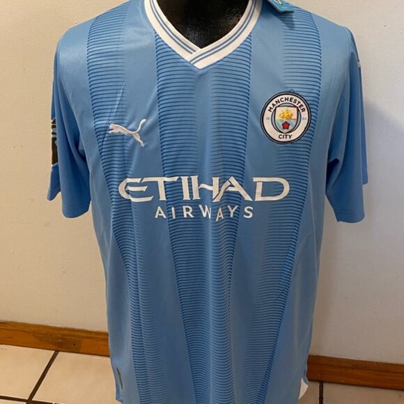 England Inglaterra Manchester City Erling Haaland Jersey # 9 , Unisex - Picture 6 of 9